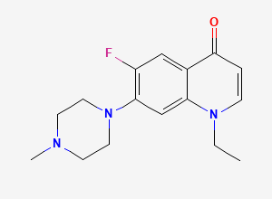 Two-dimensional chemical structure of Pefloxacin EP Impurity E / Decarboxylated Pefloxacin, CAS 879005-96-6