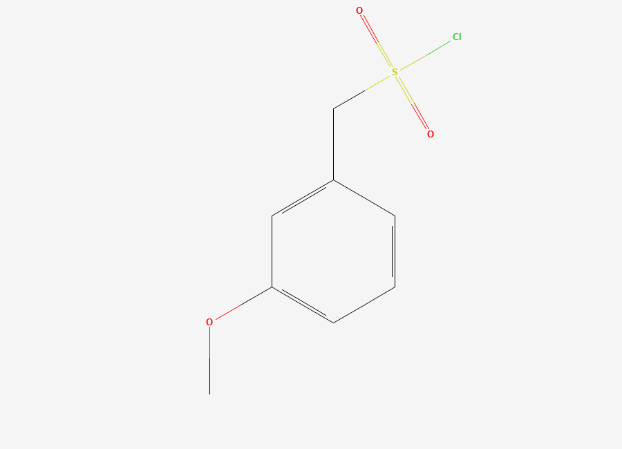 Two-dimensional chemical structure of (3-Methoxyphenyl)methanesulfonyl chloride
