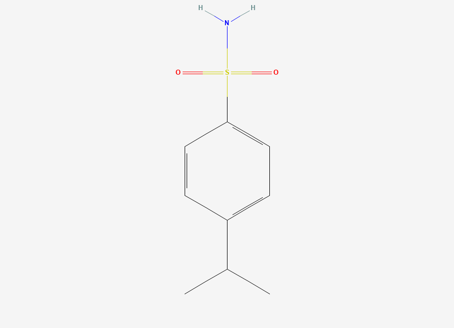 Two-dimensional chemical structure of 4-(1-Methylethyl)benzenesulfonamide