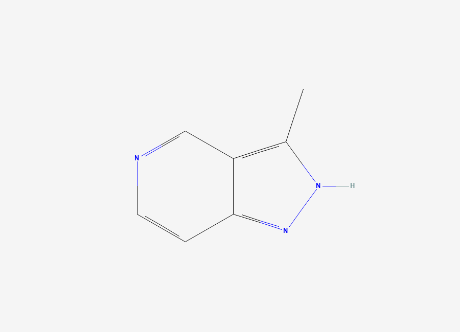 Two-dimensional chemical structure of 3-methyl-1H-pyrazolo(4,3-c)pyridine