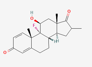 Two-dimensional chemical structure of Dexamethasone -17-Ketone (Mixtures of Diastereomers), CAS 2285-53-2