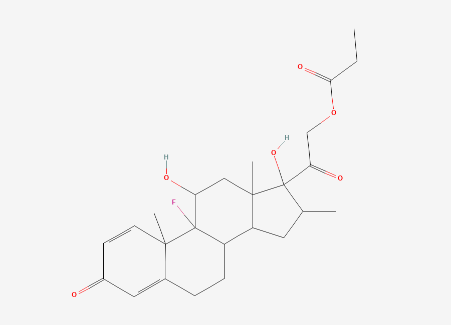 Two-dimensional chemical structure of Betamethasone Dipropionate EP Impurity C, CAS 75883-07-7