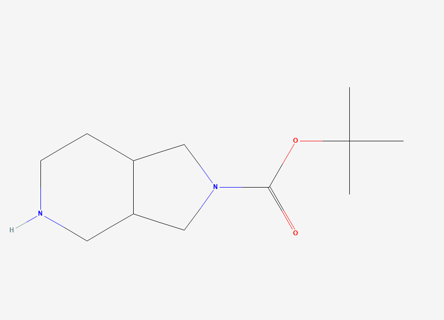 Two-dimensional chemical structure of 1,1-Dimethylethyl octahydro-2H-pyrrolo(3,4-c)pyridine-2-carboxylate