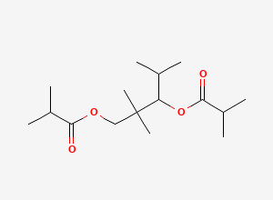 Two-dimensional chemical structure of 2,2,4-Trimethyl-1,3-pentanediol diisobutyrate