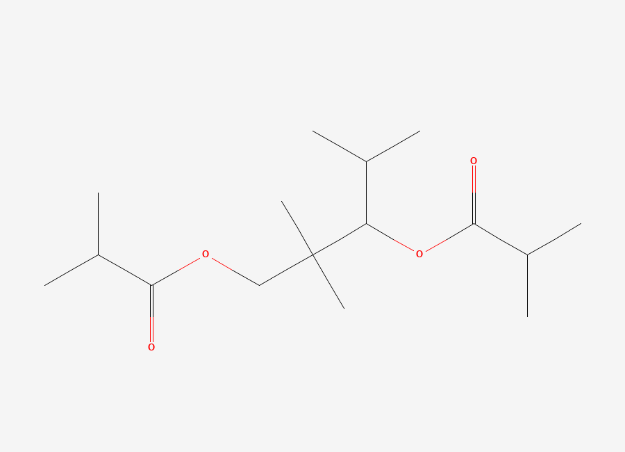 Two-dimensional chemical structure of 2,2,4-Trimethyl-1,3-pentanediol diisobutyrate