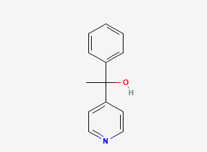 Two-dimensional chemical structure of 1-Phenyl-1-(pyridin-4-yl)ethanol