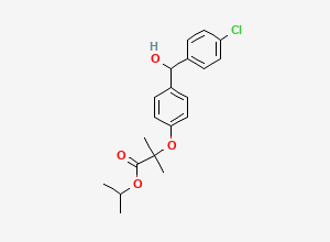 Two-dimensional chemical structure of Dihydro Fenofibrate