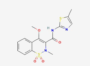 Two-dimensional chemical structure of Meloxicam Related Compound D / O-Methyl Meloxicam / 4-Methoxymeloxicam, CAS 1391051-96-9