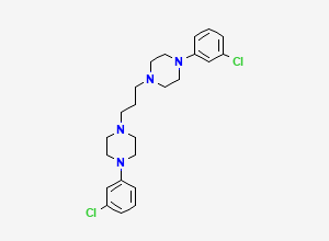 Two-dimensional chemical structure of Trazodone BP Impurity H/ Bispiperazine Trazodone/ Nefazodone Dimer Impurity, CAS 6323-09-7