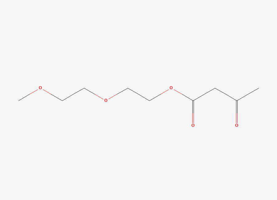 Two-dimensional chemical structure of 2-(2-Methoxyethoxy)ethyl 3-oxobutanoate