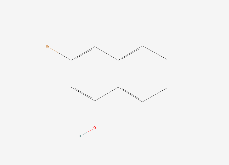 Two-dimensional chemical structure of 3-Bromonaphthalen-1-ol