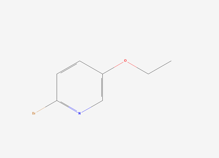 Two-dimensional chemical structure of 2-Bromo-5-ethoxypyridine
