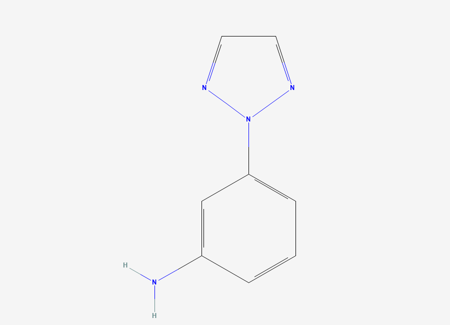 Two-dimensional chemical structure of 3-(2H-1,2,3-Triazol-2-yl)aniline