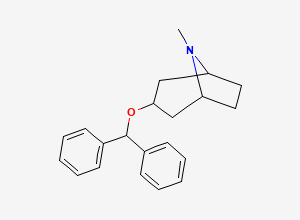 Two-dimensional chemical structure of Pseudobenztropine, CAS 802597-90-6