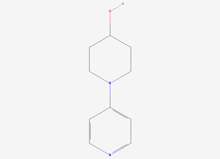 Two-dimensional chemical structure of 1-(Pyridin-4-yl)piperidin-4-ol