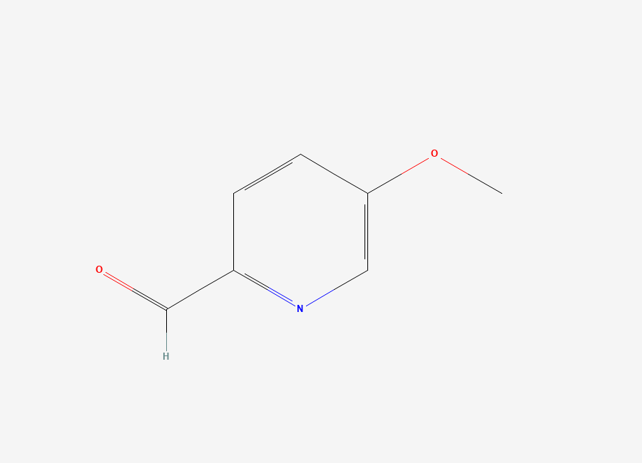 Two-dimensional chemical structure of 2-Formyl-5-methoxypyridine