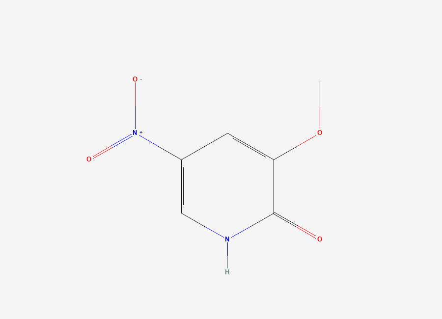 Two-dimensional chemical structure of 3-Methoxy-5-nitropyridin-2-ol