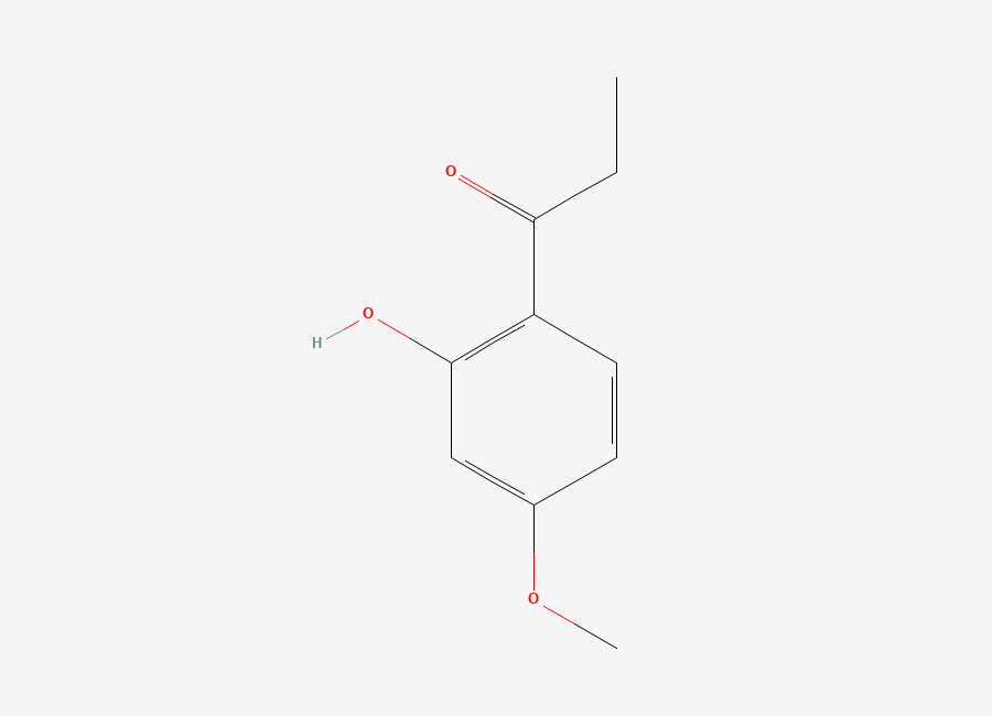 Two-dimensional chemical structure of 2'-Hydroxy-4'-methoxypropiophenone