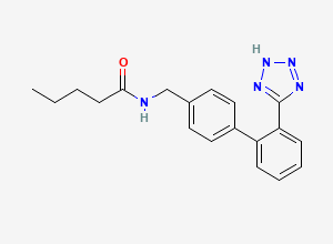 Two-dimensional chemical structure of Valsartan Desvalyl Impurity/ Valsartan Desalkyl Impurity, CAS 914465-68-2