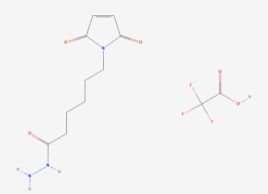 Two-dimensional chemical structure of 6-Maleimidohexanehydrazide Trifluoroacetate