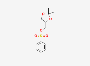 Two-dimensional chemical structure of 2,2-Dimethyl-1,3-dioxolan-4-ylmethyl p-toluenesulfonate
