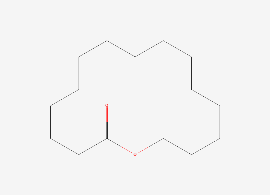 Two-dimensional chemical structure of Pentadecalactone