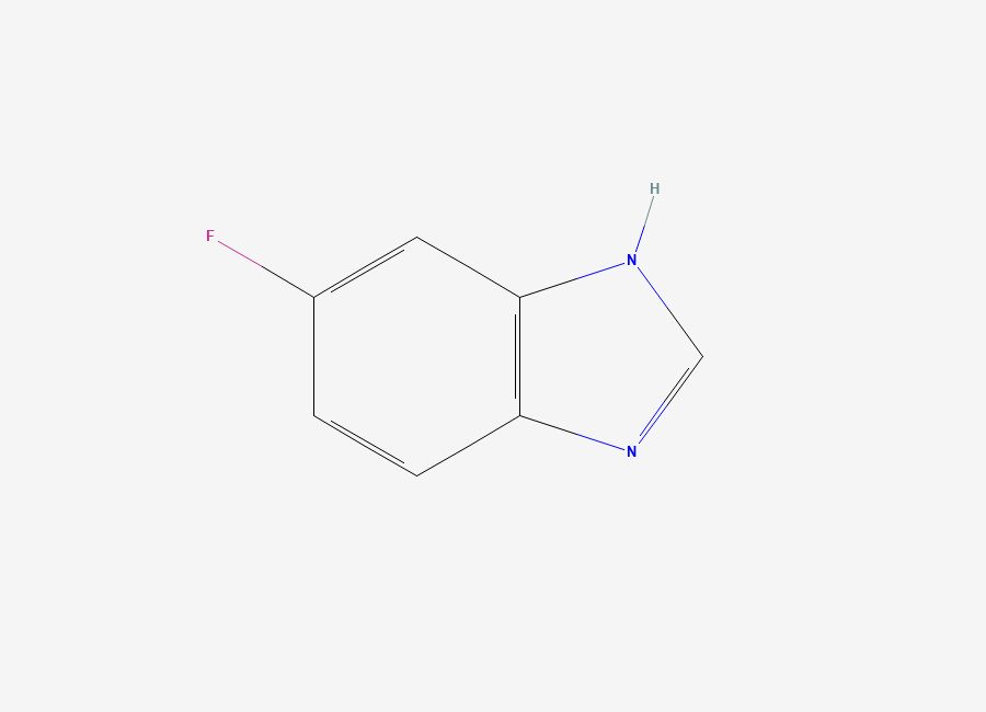 Two-dimensional chemical structure of 5-Fluorobenzimidazole