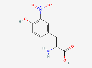 Two-dimensional chemical structure of 3-Nitro-DL-tyrosine