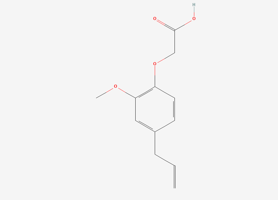 Two-dimensional chemical structure of (4-Allyl-2-methoxyphenoxy)acetic Acid