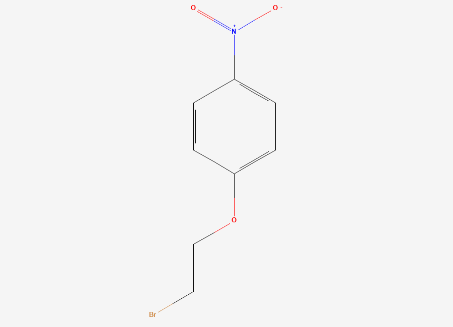 Two-dimensional chemical structure of 1-(2-Bromoethoxy)-4-nitrobenzene