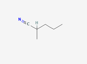 Two-dimensional chemical structure of 2-Methylpentanenitrile