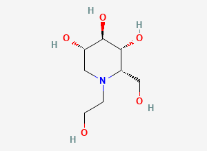 Two-dimensional chemical structure of Miglitol Impurity A