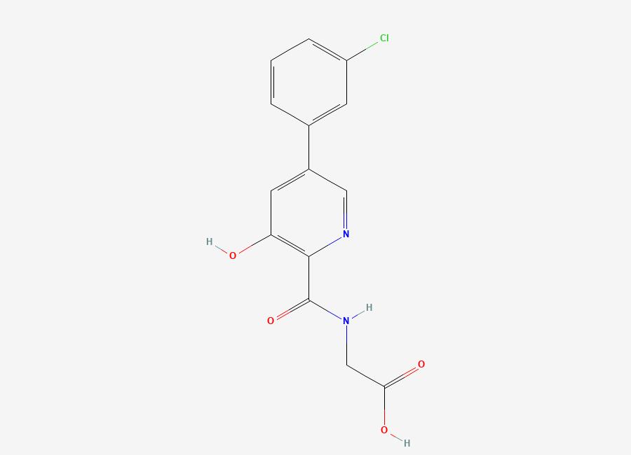 Two-dimensional chemical structure of Vadadustat