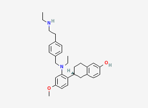 Two-dimensional chemical structure of Elacestrant