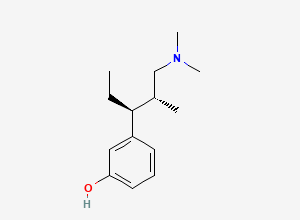 Two-dimensional chemical structure of 3-((2R,3S)-1-(Dimethylamino)-2-methylpentan-3-YL)phenol
