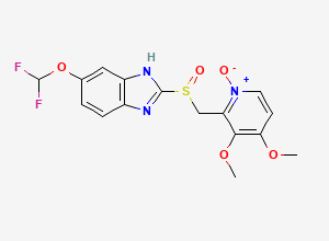 Two-dimensional chemical structure of Pantoprazole N-Oxide, CAS 953787-60-5