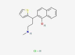 Two-dimensional chemical structure of Duloxetine EP Impurity E (HCl Salt), CAS 1033719-36-6