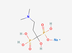 Two-dimensional chemical structure of Olpadronic acid sodium salt