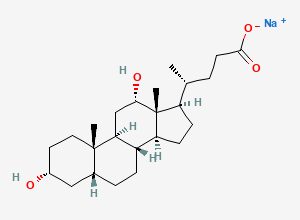 Two-dimensional chemical structure of Sodium Deoxycholate
