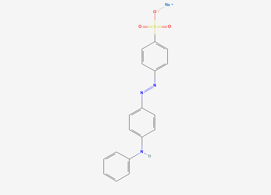 Two-dimensional chemical structure of Tropaeolin OO