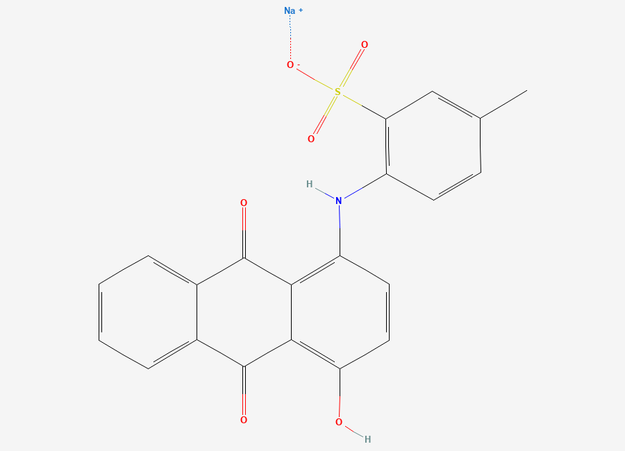 Two-dimensional chemical structure of C.I. Acid Violet 43