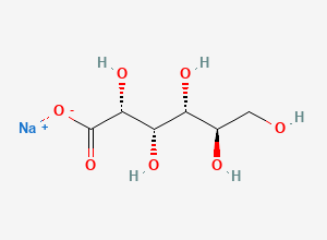 Two-dimensional chemical structure of Sodium Gluconate