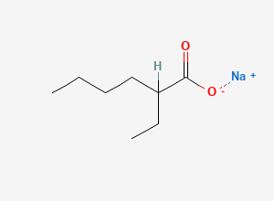Two-dimensional chemical structure of Sodium 2-ethylhexanoate