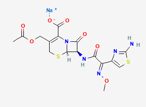 Two-dimensional chemical structure of Claforan