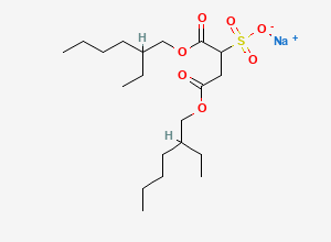 Two-dimensional chemical structure of Docusate Sodium, CAS 577-11-7