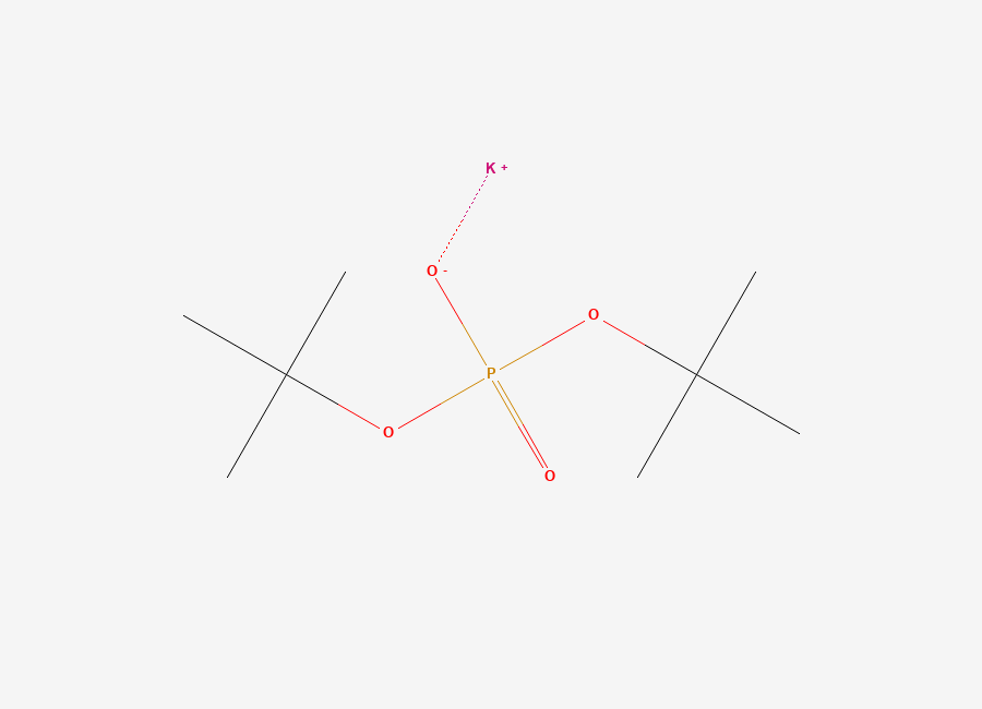 Two-dimensional chemical structure of Potassium di-tert-butyl phosphate