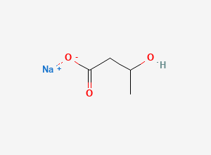 Two-dimensional chemical structure of Sodium 3-hydroxybutyrate