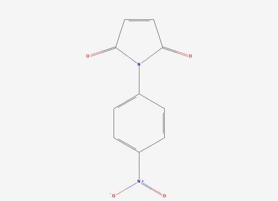 Two-dimensional chemical structure of N-(4-Nitrophenyl)maleimide