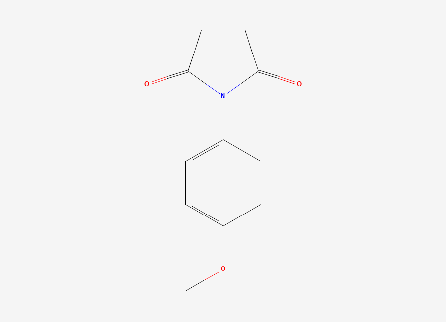 Two-dimensional chemical structure of 1-(4-Methoxyphenyl)-1H-pyrrole-2,5-dione