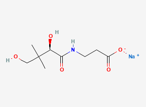 Two-dimensional chemical structure of Sodium Pantothenate